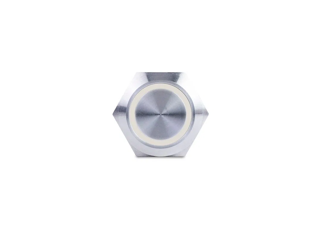 AV10030W – SIERRAMARINE Push Button Switch, Momentary On/ Off Switch 10 Amp 12 Volt DC White Stainless Steel